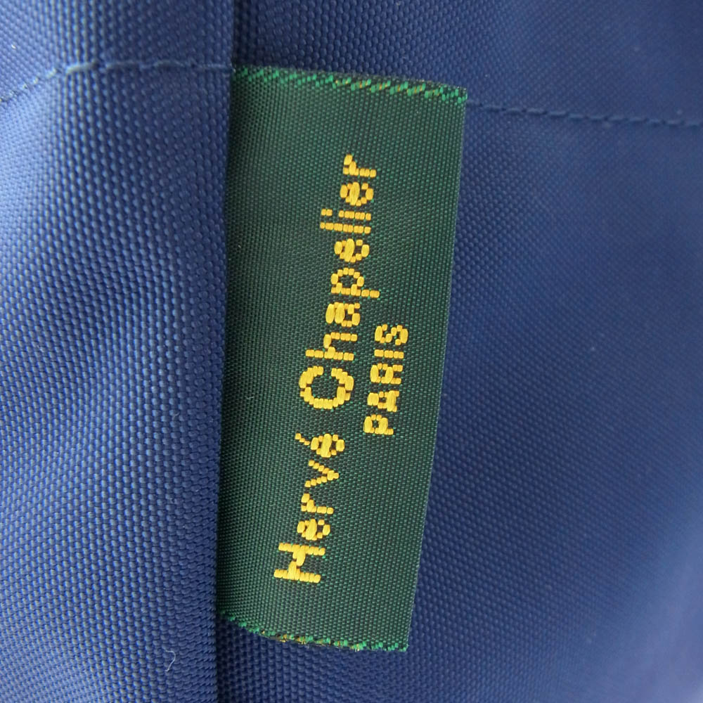 Herve Chapelier エルベ・シャプリエ フランス製 925N ナイロン 舟型 ショルダー ネイビー系 ネイビー系【中古】