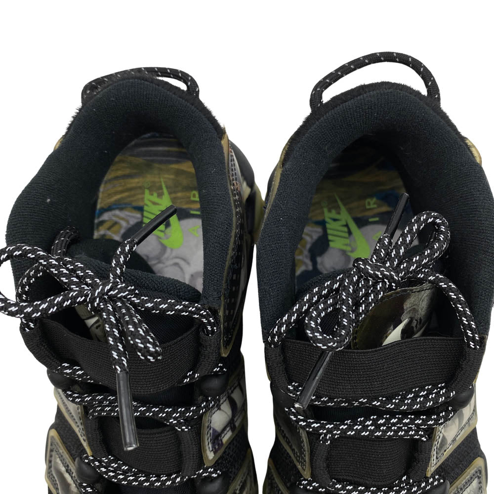 NIKE ナイキ DM6213-045 Air More Uptempo Utagawa Kuniyoshi エアモアアップテンポ モアテン 歌川国芳 浮世絵 スニーカー ブラック系 27.5cm【中古】