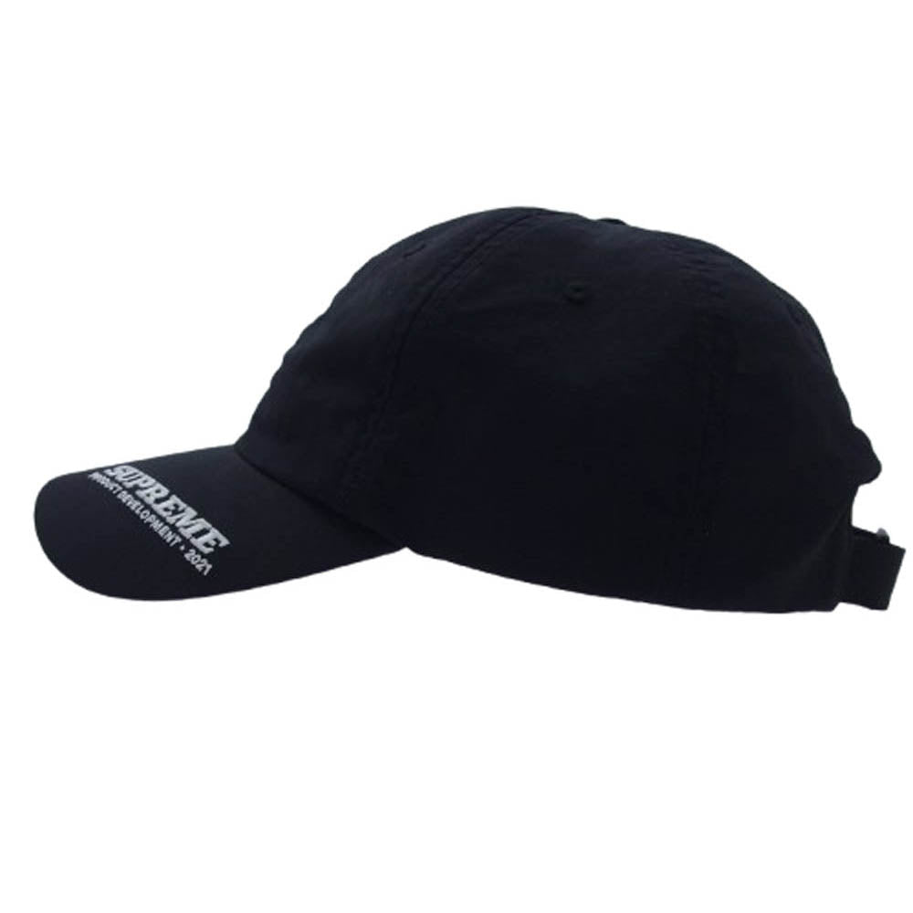 Supreme シュプリーム 21SS visor Logo 6-Panel バイザーロゴ ナイロン 6パネル キャップ 帽子 ブラック系【中古】