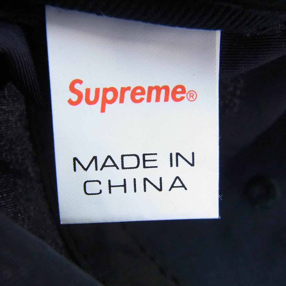 Supreme シュプリーム 21SS visor Logo 6-Panel バイザーロゴ ナイロン 6パネル キャップ 帽子 ブラック系【中古】