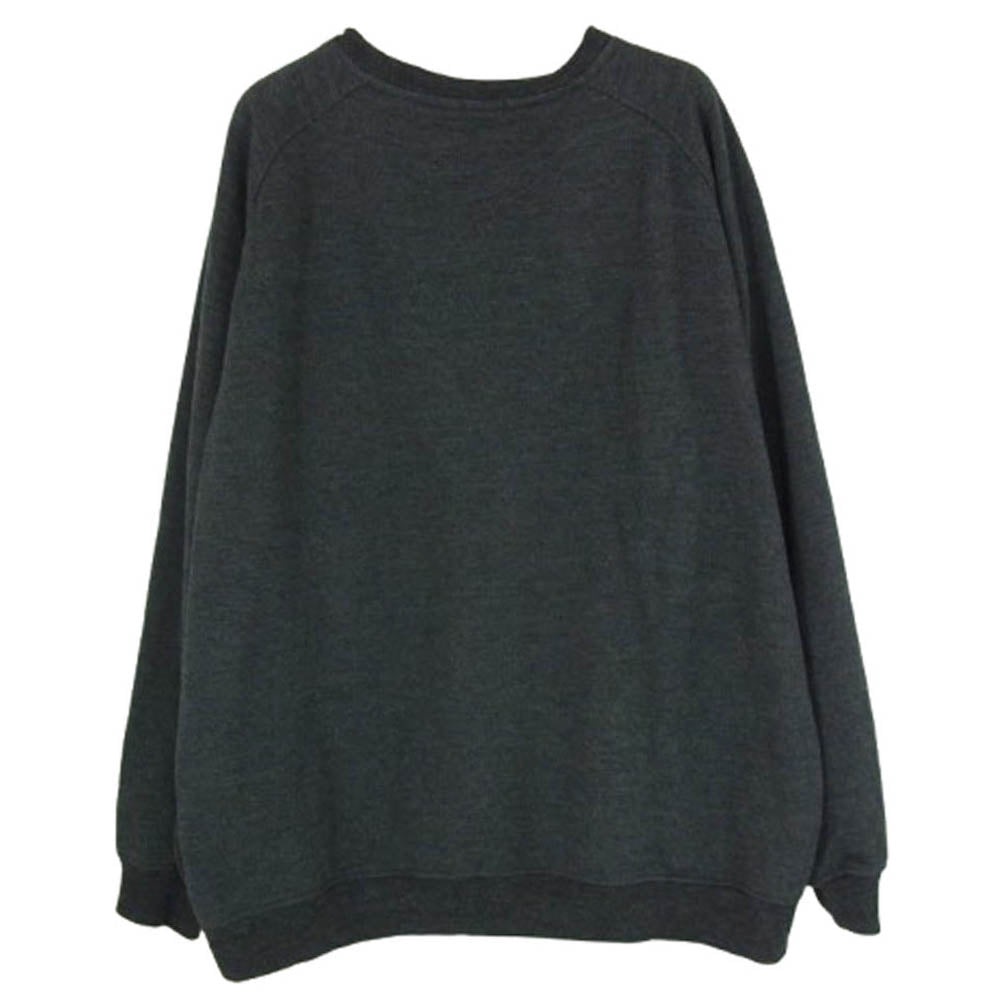 COMOLI コモリ 23AW Y03-05010 W/C/Si ウール カシミヤ シルク 長袖 クルー スウェット トレーナー ダークグレー系 3【中古】