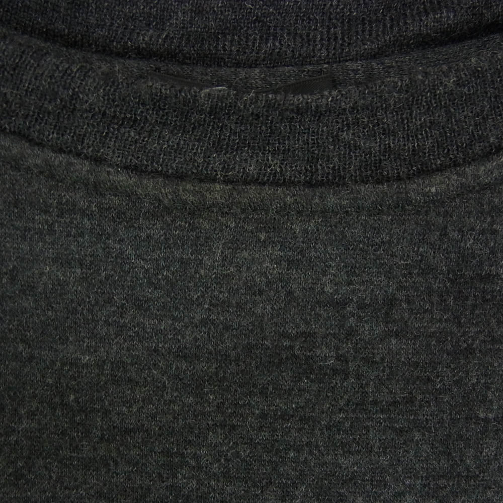 COMOLI コモリ 23AW Y03-05010 W/C/Si ウール カシミヤ シルク 長袖 クルー スウェット トレーナー ダークグレー系 3【中古】