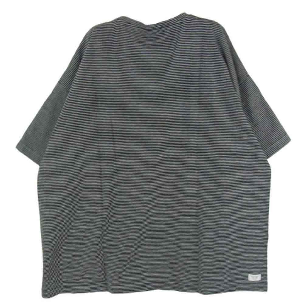 PORTER CLASSIC ポータークラシック BEATNIK BORDER T-SHIRT ビートニク ボーダー 半袖 Tシャツ ブラック系 M【中古】