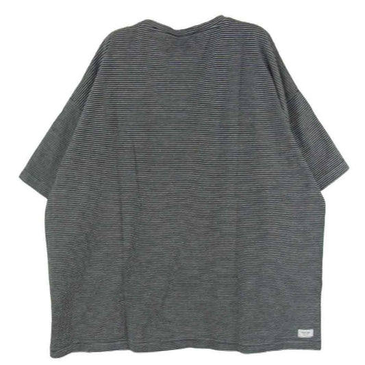 PORTER CLASSIC ポータークラシック BEATNIK BORDER T-SHIRT ビートニク ボーダー 半袖 Tシャツ ブラック系 M【中古】