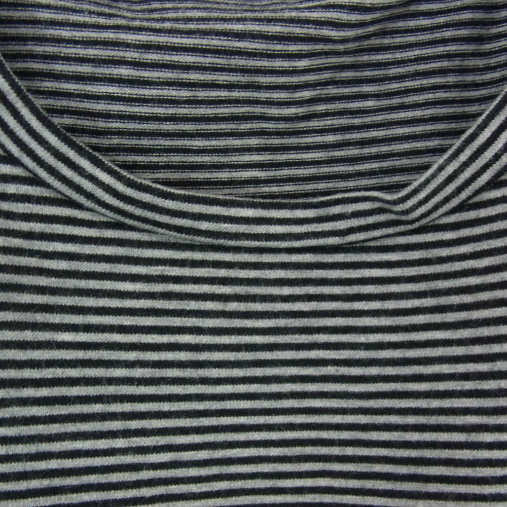 PORTER CLASSIC ポータークラシック BEATNIK BORDER T-SHIRT ビートニク ボーダー 半袖 Tシャツ ブラック系 M【中古】