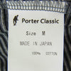 PORTER CLASSIC ポータークラシック BEATNIK BORDER T-SHIRT ビートニク ボーダー 半袖 Tシャツ ブラック系 M【中古】