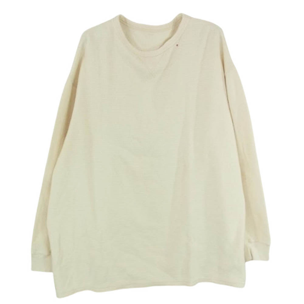 PORTER CLASSIC ポータークラシック H/W THERMAL CREWNECK サーマル クルーネック 長袖 カットソー オフホワイト系 M【中古】