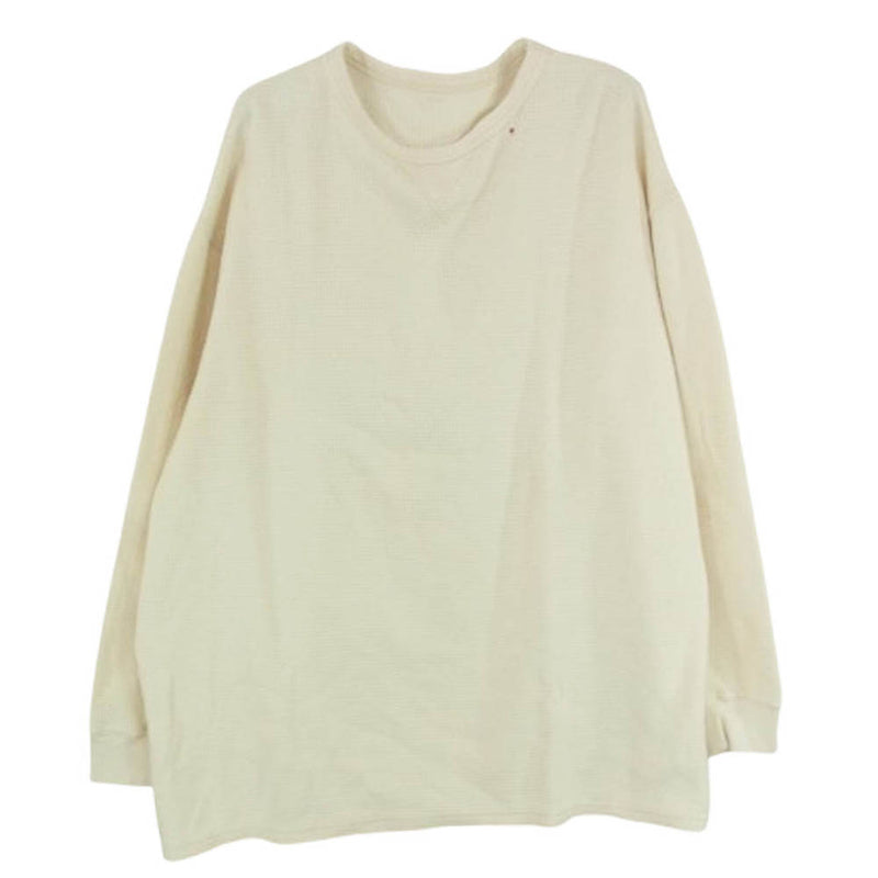 PORTER CLASSIC ポータークラシック H/W THERMAL CREWNECK サーマル クルーネック 長袖 カットソー オフホワイト系 M【中古】