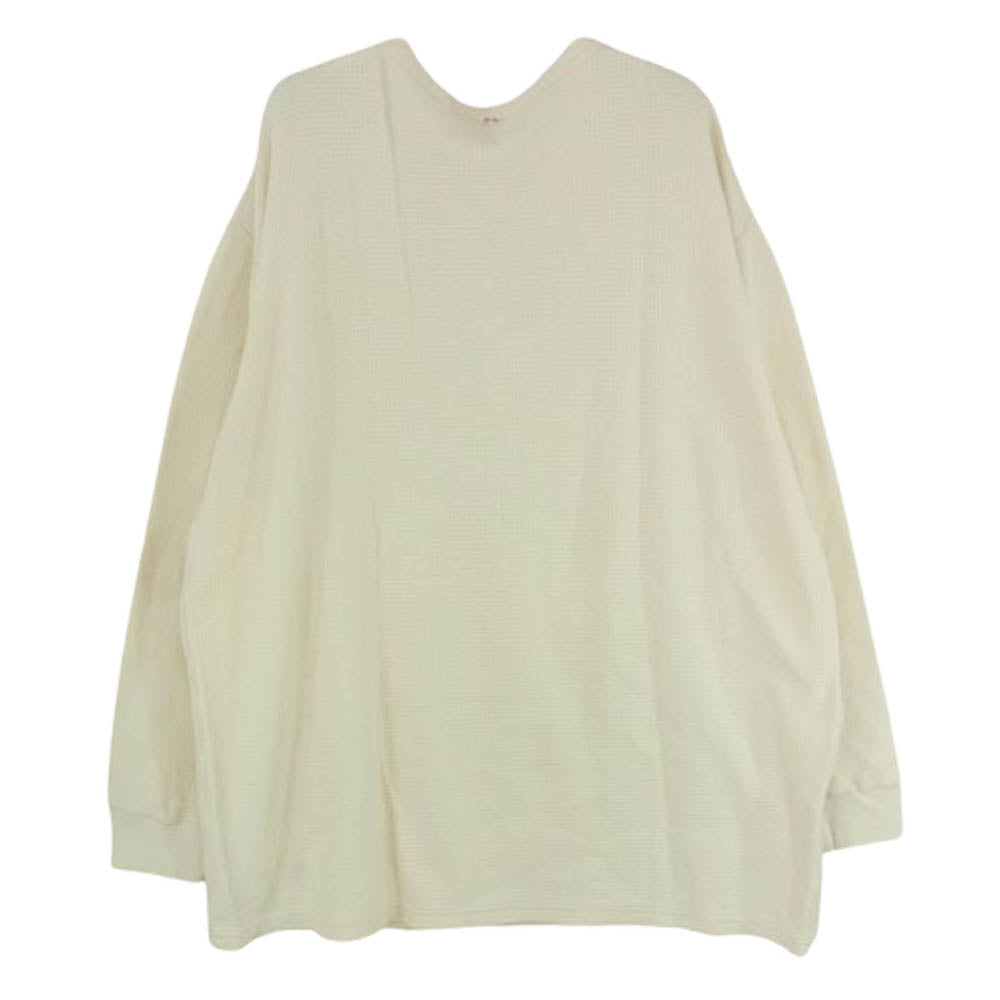 PORTER CLASSIC ポータークラシック H/W THERMAL CREWNECK サーマル クルーネック 長袖 カットソー オフホワイト系 M【中古】