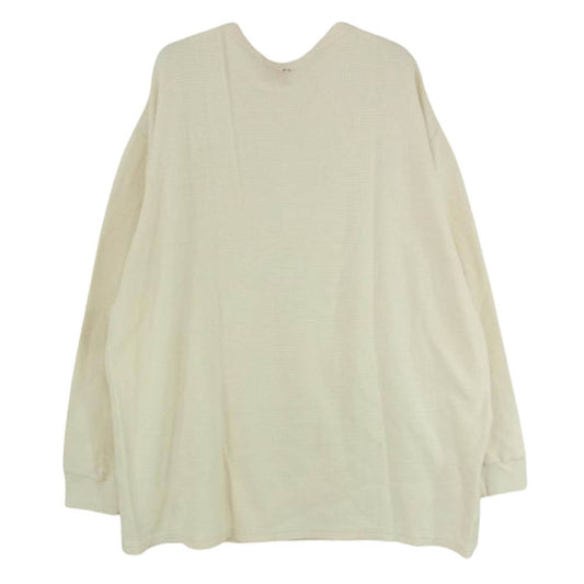 PORTER CLASSIC ポータークラシック H/W THERMAL CREWNECK サーマル クルーネック 長袖 カットソー オフホワイト系 M【中古】