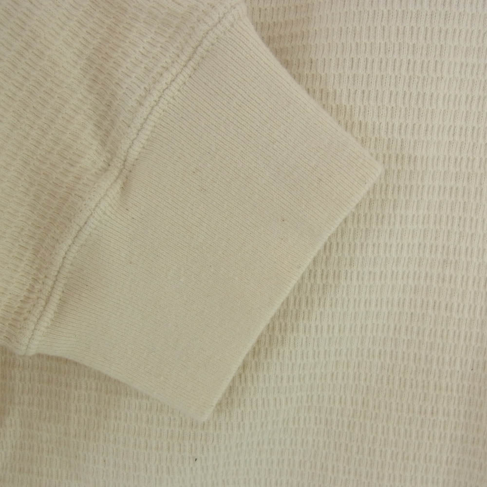 PORTER CLASSIC ポータークラシック H/W THERMAL CREWNECK サーマル クルーネック 長袖 カットソー オフホワイト系 M【中古】