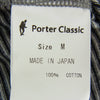 PORTER CLASSIC ポータークラシック 24AW H/W BEATNIK BORDER ビートニク ボーダー タートルネック 長袖 Tシャツ カットソー ブラック系 M【美品】【中古】