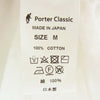 PORTER CLASSIC ポータークラシック GAUZE STAND COLLAR LONG SMOCK SHIRT コットンガーゼ プルオーバー 長袖 シャツ ロング スモック ホワイト系 M【中古】