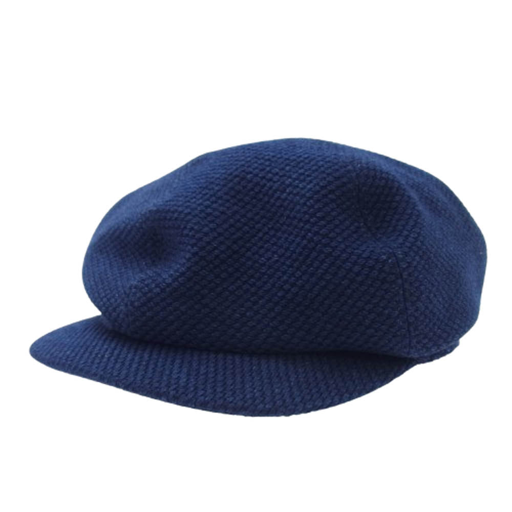 PORTER CLASSIC ポータークラシック PC KENDO CASQUETTE W/SILVER BUTTON 剣道 ケンドー キャスケット 帽子 ネイビー系【中古】