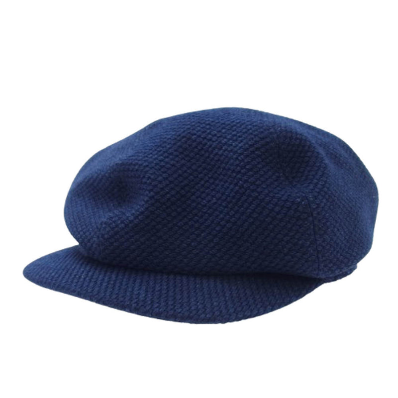 PORTER CLASSIC ポータークラシック PC KENDO CASQUETTE W/SILVER BUTTON 剣道 ケンドー キャスケット 帽子 ネイビー系【中古】