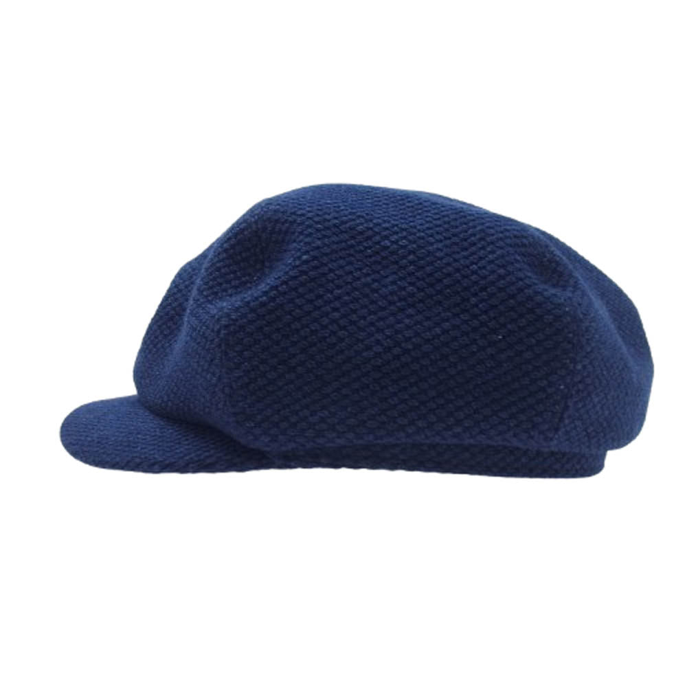 PORTER CLASSIC ポータークラシック PC KENDO CASQUETTE W/SILVER BUTTON 剣道 ケンドー キャスケット 帽子 ネイビー系【中古】