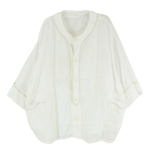 PORTER CLASSIC ポータークラシック GAUZE BASEBALL SHIRT コットンガーゼ ベースボールシャツ ホワイト系 M【中古】