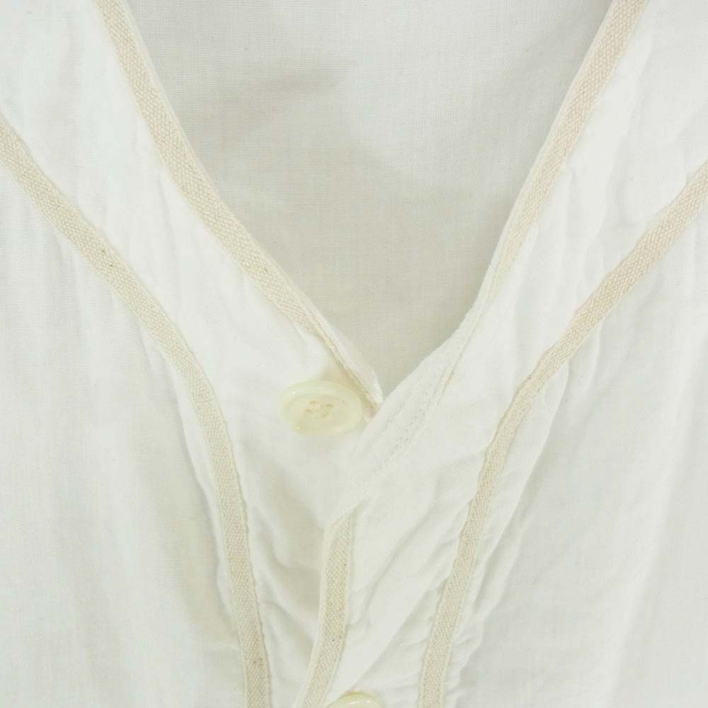 PORTER CLASSIC ポータークラシック GAUZE BASEBALL SHIRT コットンガーゼ ベースボールシャツ ホワイト系 M【中古】