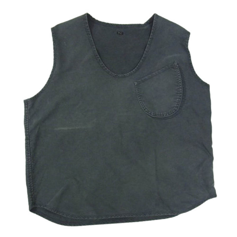 PORTER CLASSIC ポータークラシック VINTAGE TRAVELER PULLOVER VEST CUSTOM (MOLESKIN) ヴィンテージ トラベラー プルオーバー ベスト ブラック系 2【中古】