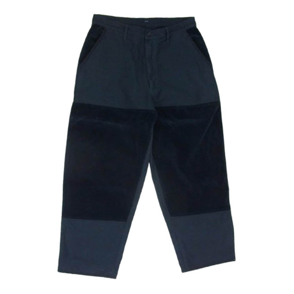 PORTER CLASSIC ポータークラシック CORDUROY MOLESKIN HYBRID PANTS コーデュロイモールスキンハイブリッド ダブルニーパンツ ネイビー系 M【中古】