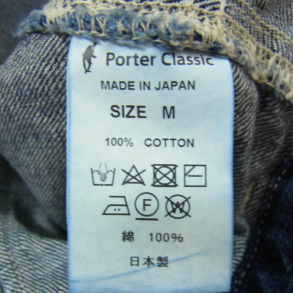 PORTER CLASSIC ポータークラシック STEINBECK DENIM PAINTER PANTS INDIGO スタインベックデニムペインターパンツ インディゴブルー系 M【中古】