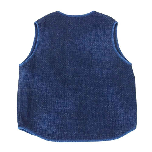PORTER CLASSIC ポータークラシック SASHIKO PULLOVER VEST 刺し子 サシコ プルオーバー ベスト インディゴブルー系 2【中古】