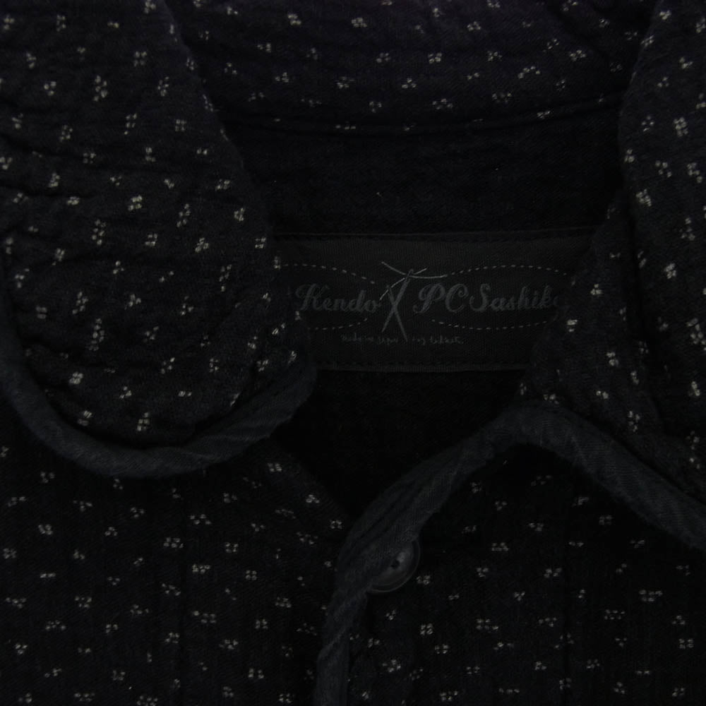 PORTER CLASSIC ポータークラシック NEW SASHIKO FRENCH JACKET 刺し子 ニューサシコ フレンチジャケット ブラック系 2【中古】