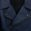 PORTER CLASSIC ポータークラシック PC RIDERS JACKET W/LOVE&PEACE SILVER ダブルライダース ジャケット ラブアンドピース ブルー系 L【中古】