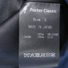 PORTER CLASSIC ポータークラシック PC RIDERS JACKET W/LOVE&PEACE SILVER ダブルライダース ジャケット ラブアンドピース ブルー系 L【中古】