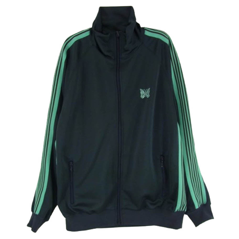 Needles ニードルス 25SS QV1538 STUDIOUS別注 Track Jacket パピヨン刺繍 サイドライン トラックジャケット モスグリーン系 L【中古】