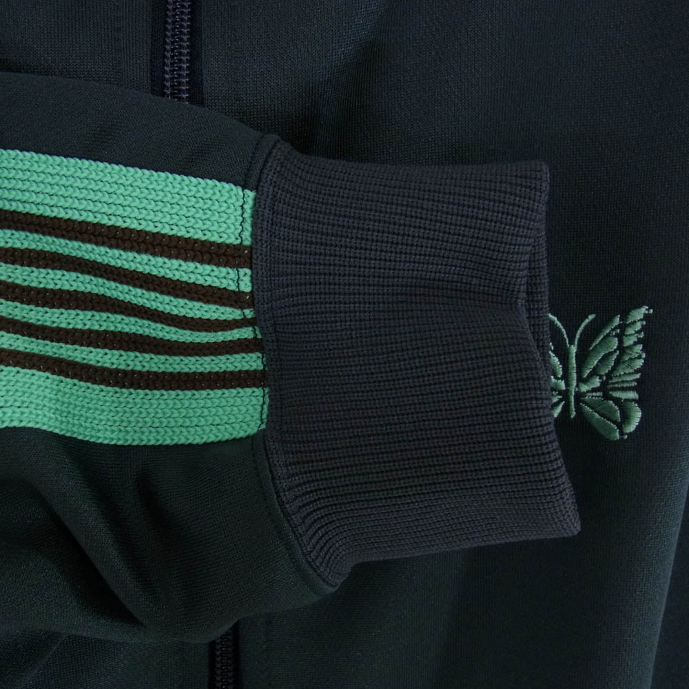 Needles ニードルス 25SS QV1538 STUDIOUS別注 Track Jacket パピヨン刺繍 サイドライン トラックジャケット モスグリーン系 L【中古】
