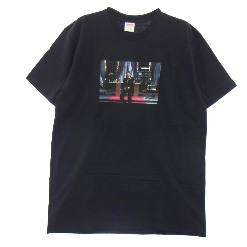 Supreme シュプリーム 17AW Friend Tee Scarface スカーフェイス プリント 半袖Tシャツ ブラック系 L【中古】
