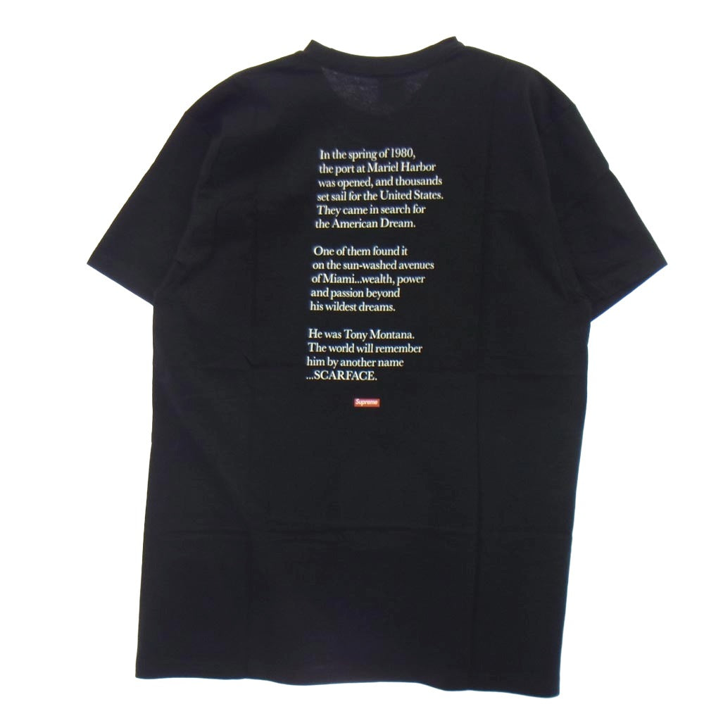 Supreme シュプリーム 17AW Friend Tee Scarface スカーフェイス プリント 半袖Tシャツ ブラック系 L【中古】
