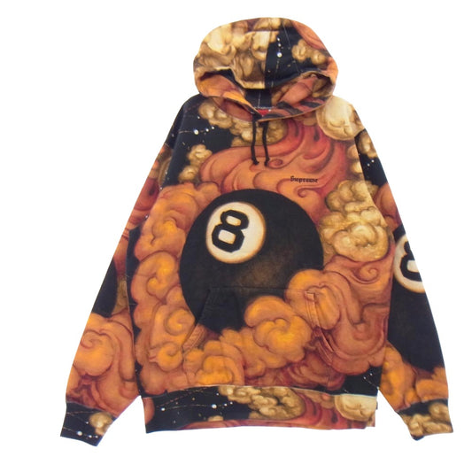 Supreme シュプリーム 19FW Martin Wong Schott 8-Ball Hooded Sweatshirt マーティン ウォン ショット 8ボール フーデッド スウェットシャツ パーカー マルチカラー系 XL【極上美品】【中古】