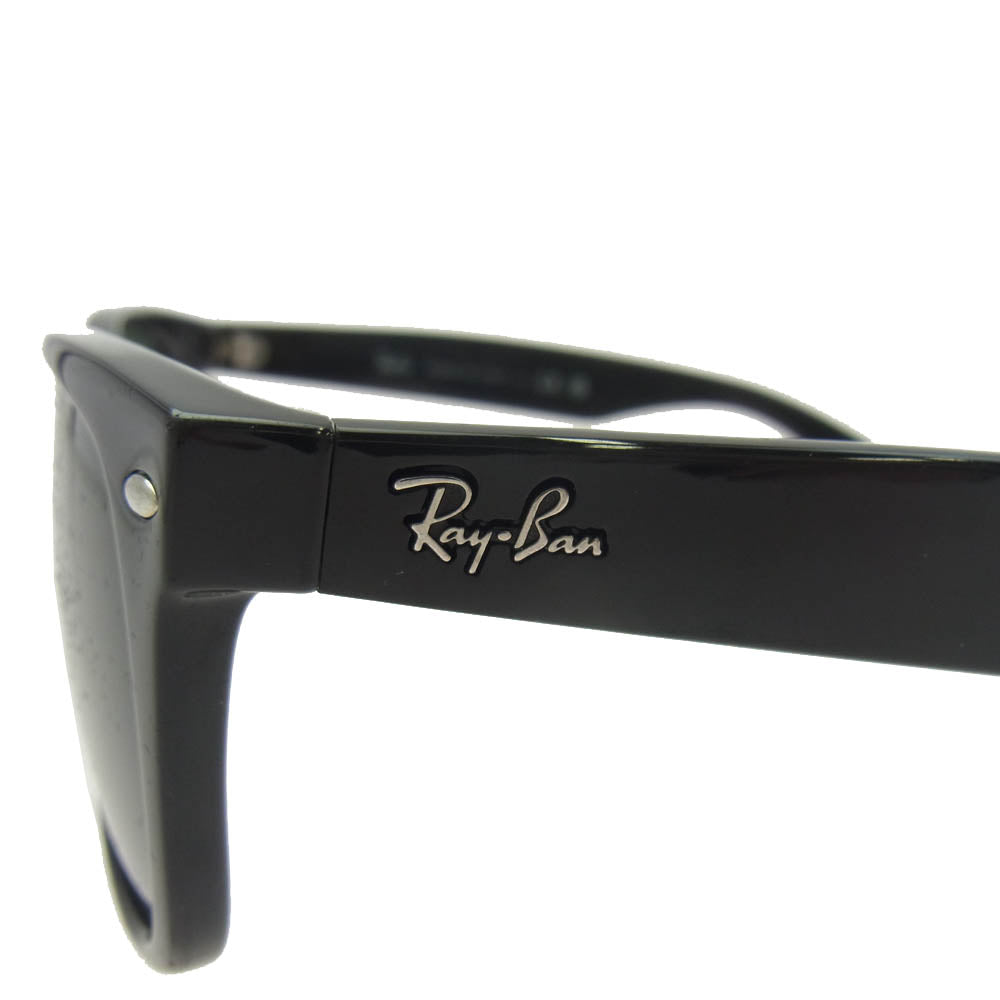 Ray-Ban レイバン RB2132-F NEW WAYFARER ウェイファーラー サングラス アイウェア 純正ケース付 ブラック系 55□18 140 3N【中古】