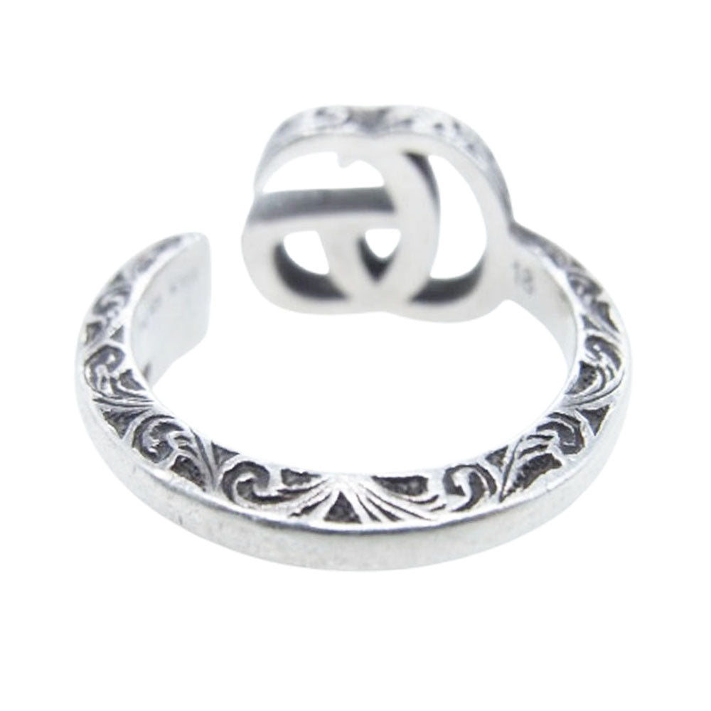 GUCCI グッチ ダブルG キーモチーフ AG925 シルバー リング 指輪 シルバー系 15.5号【中古】