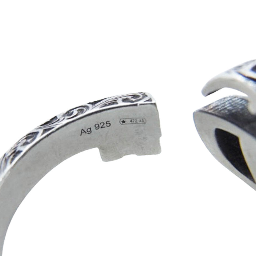 GUCCI グッチ ダブルG キーモチーフ AG925 シルバー リング 指輪 シルバー系 15.5号【中古】