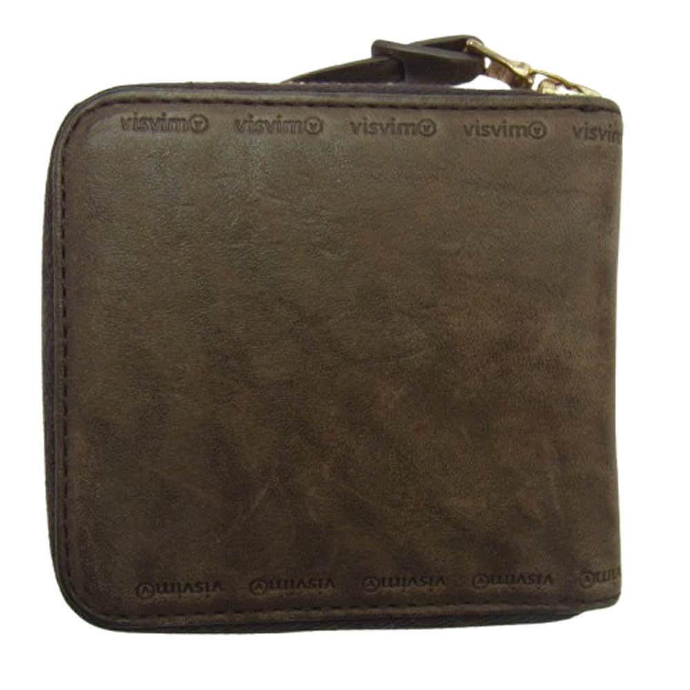 VISVIM ビズビム 23SS 0123103003022 LEATHER BI-FOLD WALLET レザー ラウンド ウォレット 財布 ブラウン系【中古】