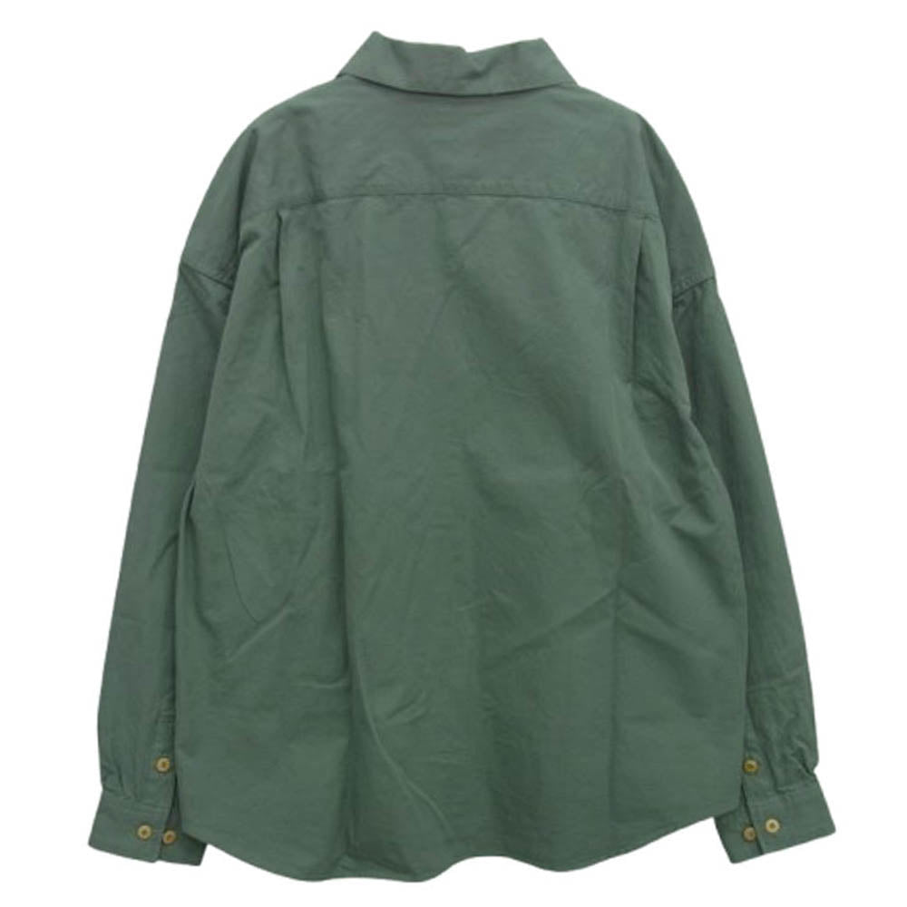 VISVIM ビズビム 25AW 0125205011010 PALMER L/S 長袖 シャツ ライトグリーン系 1【中古】