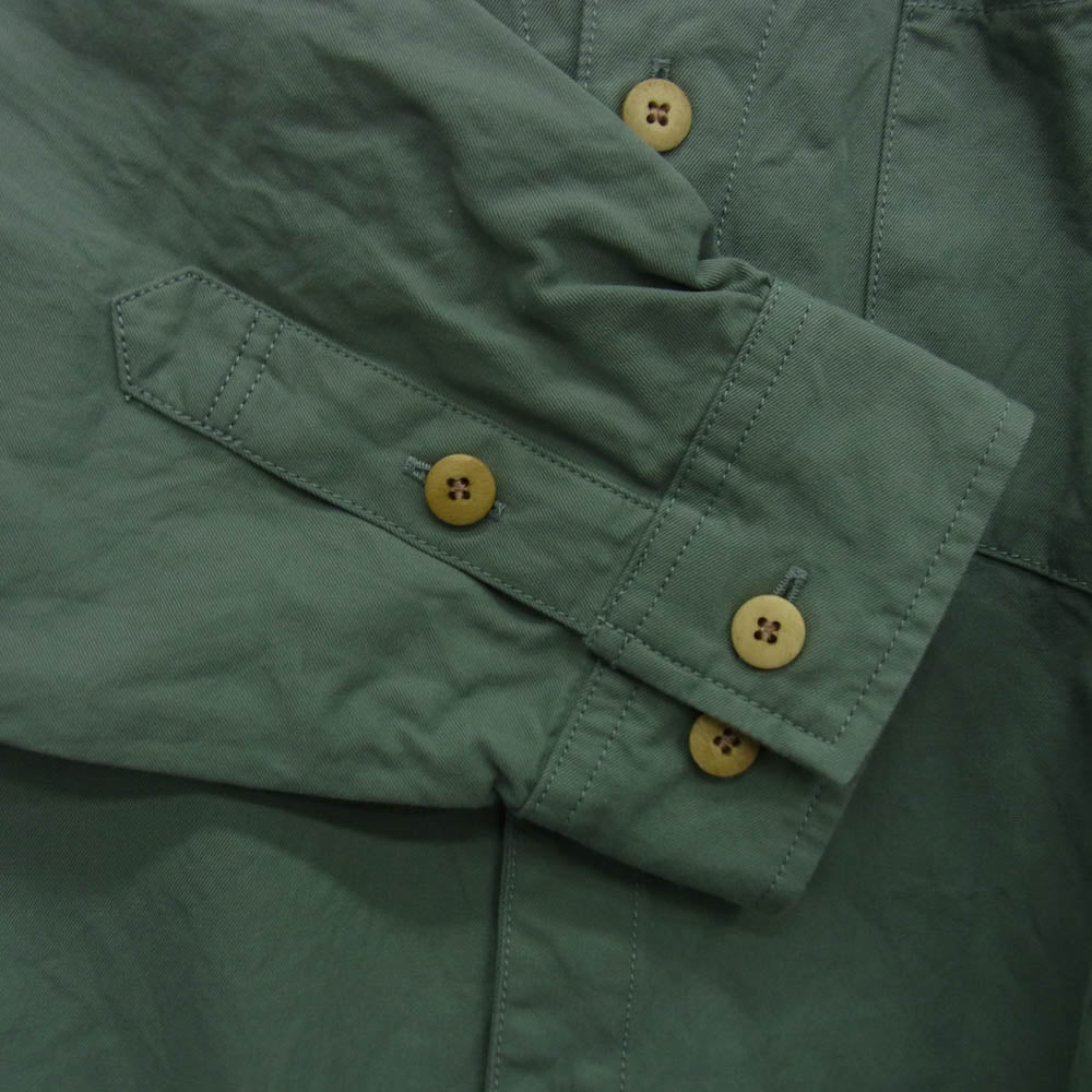 VISVIM ビズビム 25AW 0125205011010 PALMER L/S 長袖 シャツ ライトグリーン系 1【中古】