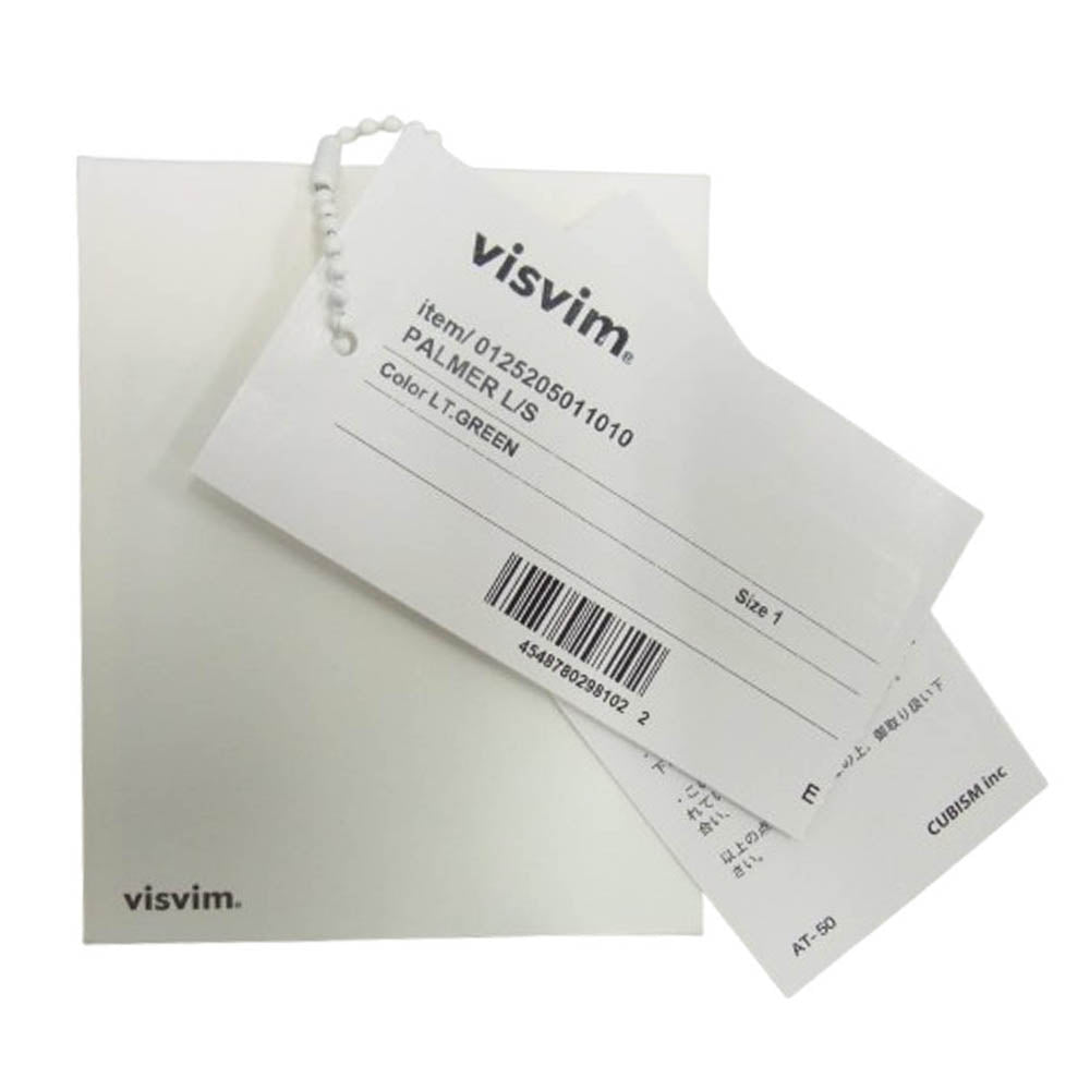VISVIM ビズビム 25AW 0125205011010 PALMER L/S 長袖 シャツ ライトグリーン系 1【中古】