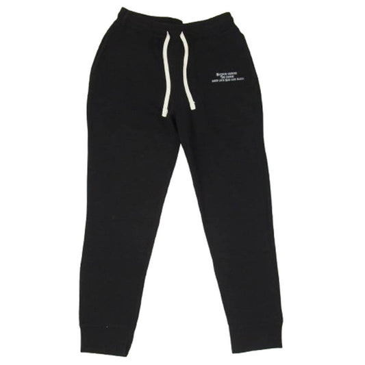 CRIMIE クライミー オールドイングリッシュ ロゴプリント スウェットパンツ ブラック系 S【中古】