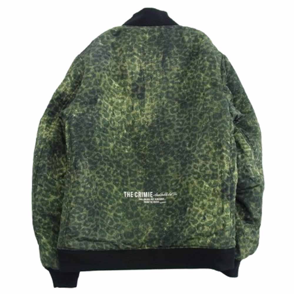 CRIMIE クライミー 21AW CR1-02A5-JK10 REVERSIBLE MA-1 JACKET 中綿 リバーシブル ブルゾン ジャケット モスグリーン系 グリーン系【中古】