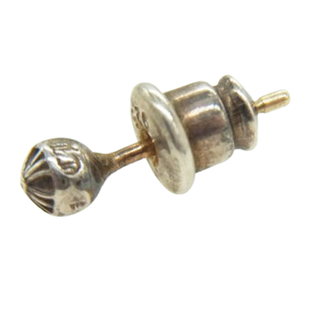 CHROME HEARTS クロムハーツ（原本無） STUD CRS BALL MINI ミニクロスボールスタッド ピアス シルバー系【中古】
