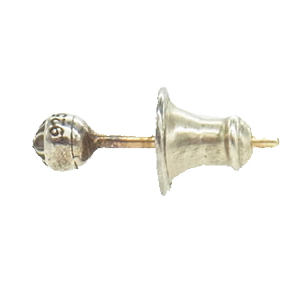 CHROME HEARTS クロムハーツ（原本無） STUD CRS BALL MINI ミニクロスボールスタッド ピアス シルバー系【中古】