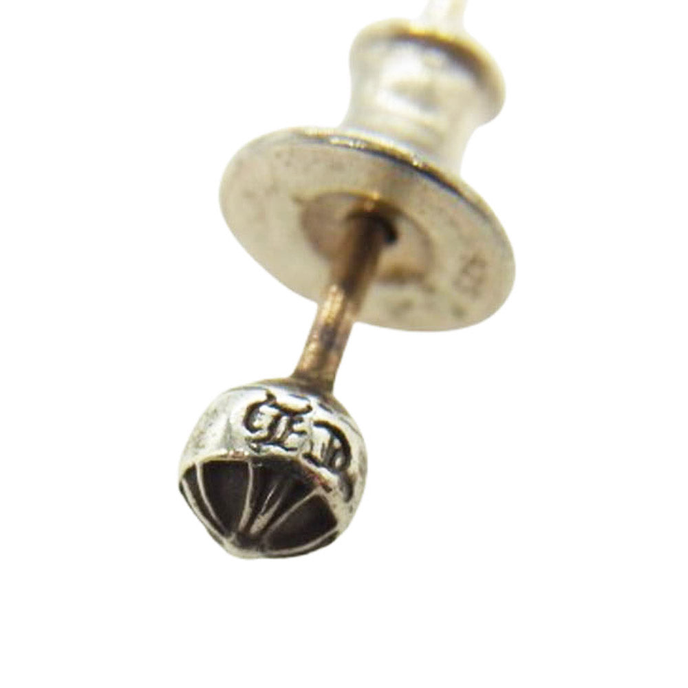 CHROME HEARTS クロムハーツ（原本無） STUD CRS BALL MINI ミニクロスボールスタッド ピアス シルバー系【中古】