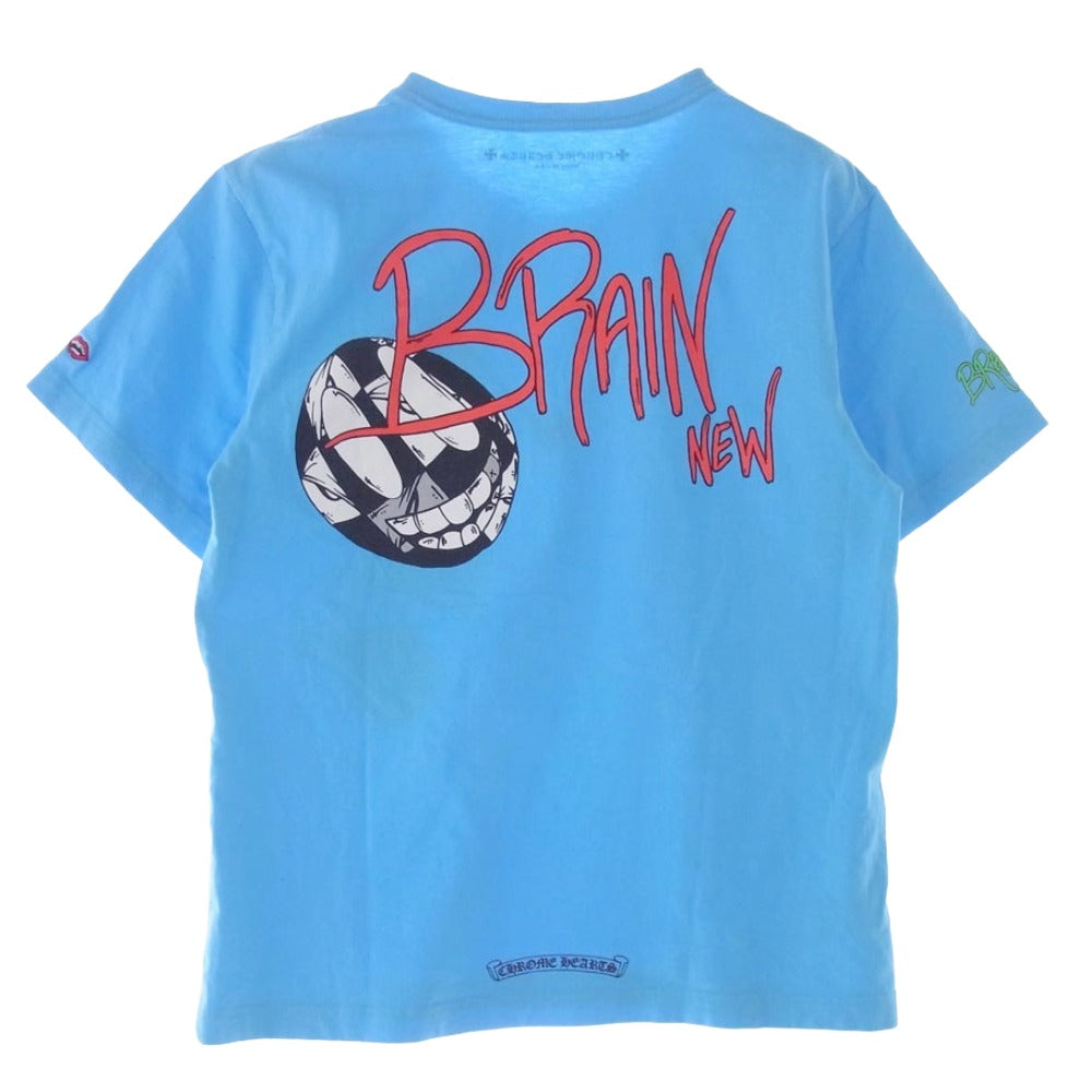 CHROME HEARTS クロムハーツ（原本無） 24SS ×MATTY BOY PPO BRAIN NEW T-SHRT マッティボーイ ブレインニュー 半袖 Tシャツ M ブルー系 ライトブルー系 M【中古】