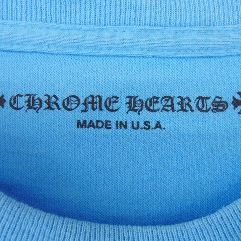 CHROME HEARTS クロムハーツ（原本無） 24SS ×MATTY BOY PPO BRAIN NEW T-SHRT マッティボーイ ブレインニュー 半袖 Tシャツ M ブルー系 ライトブルー系 M【中古】