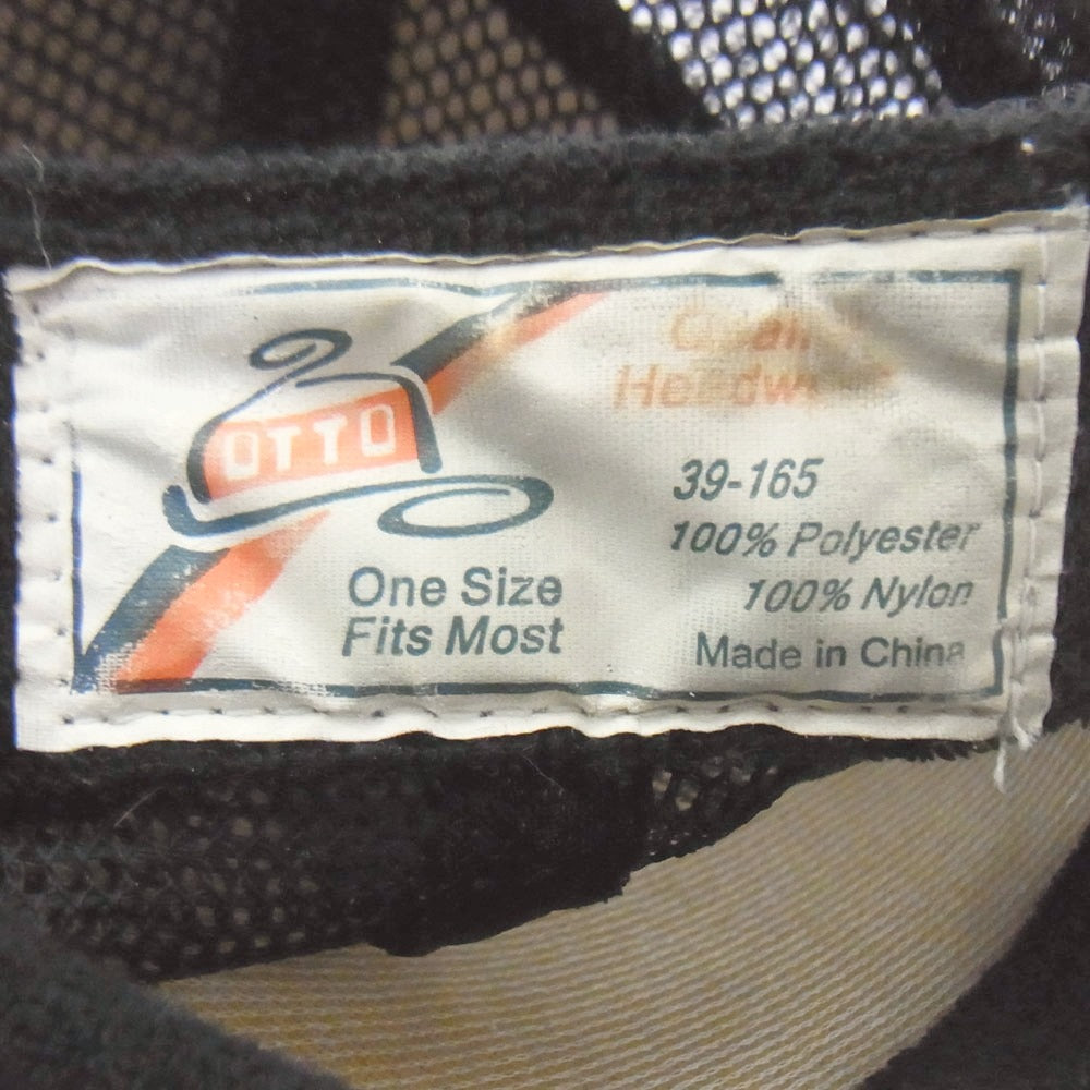 ロゴ プリント メッシュ キャップ 帽子 ブラック系 ONE SIZE【中古】