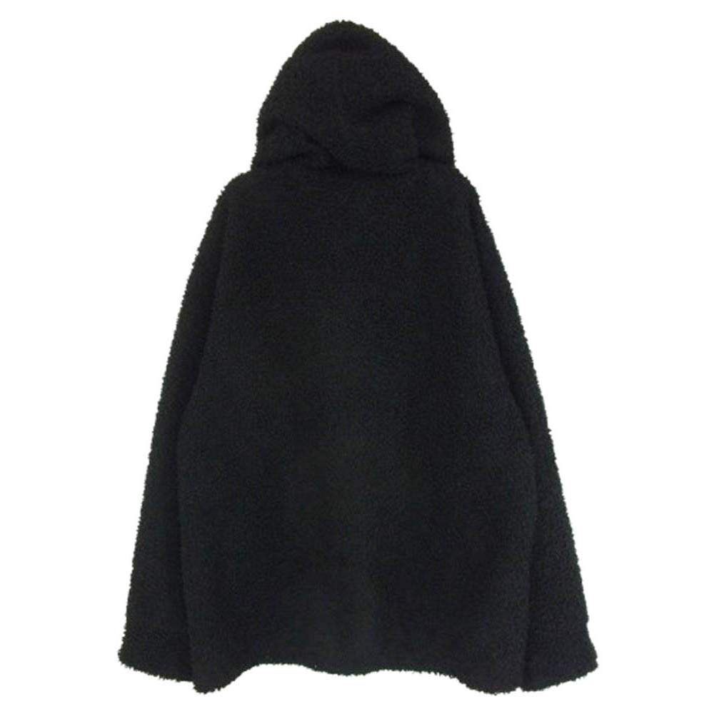 HEX ANTISTYLE ヘックスアンチスタイル ボア ロゴ 刺繍 ジャケット ブラック系 M【中古】
